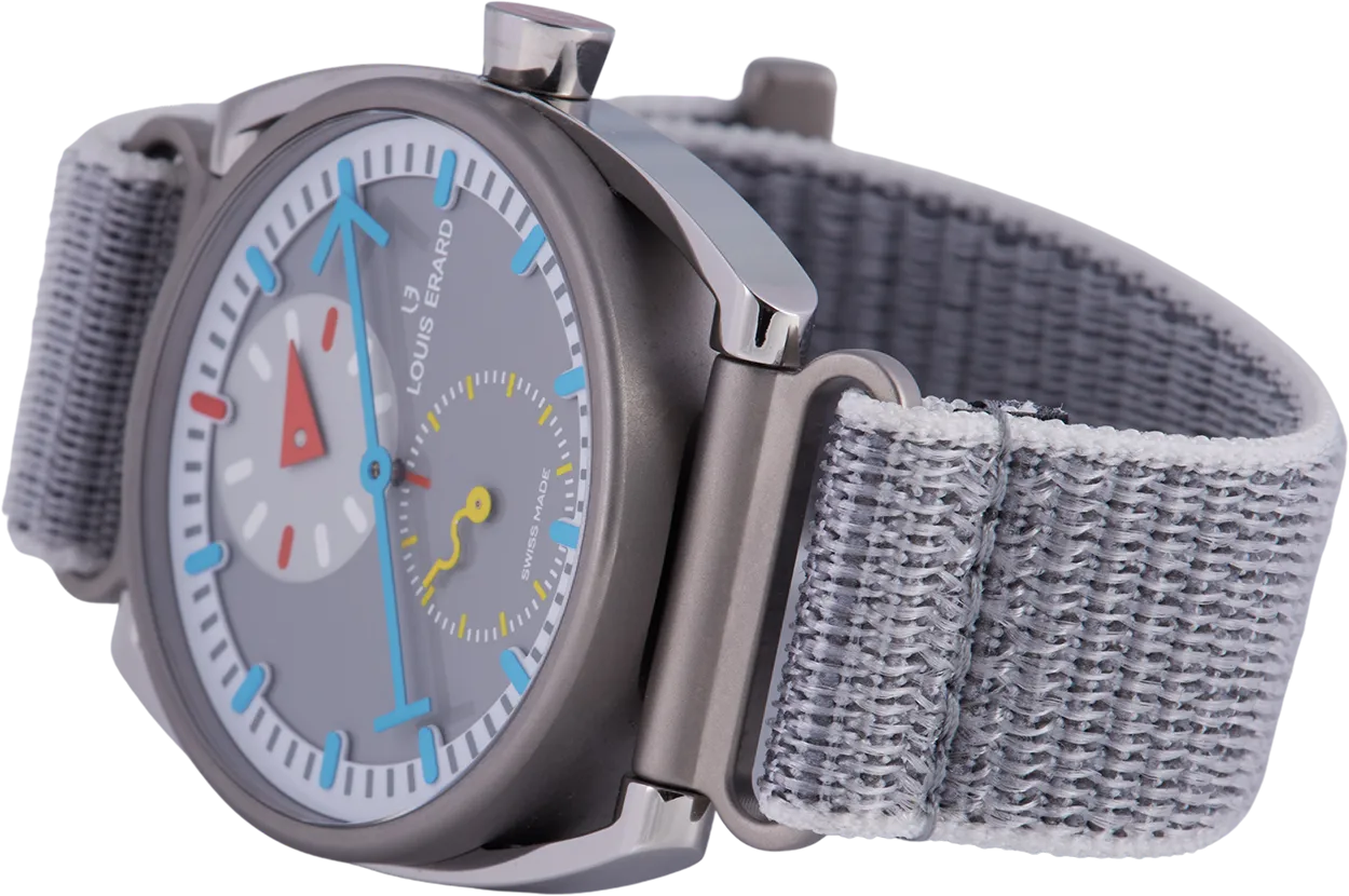 Louis Erard Le Régulateur Grey Dial Titanium Louis Erard x Alain Silberstein Limited Edition 85358TT03